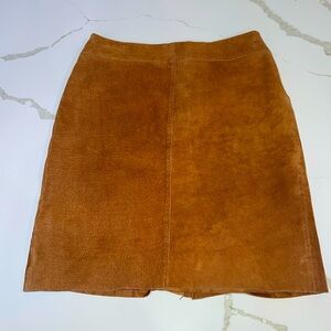 Vintage suede pencil skirt. Size 6.